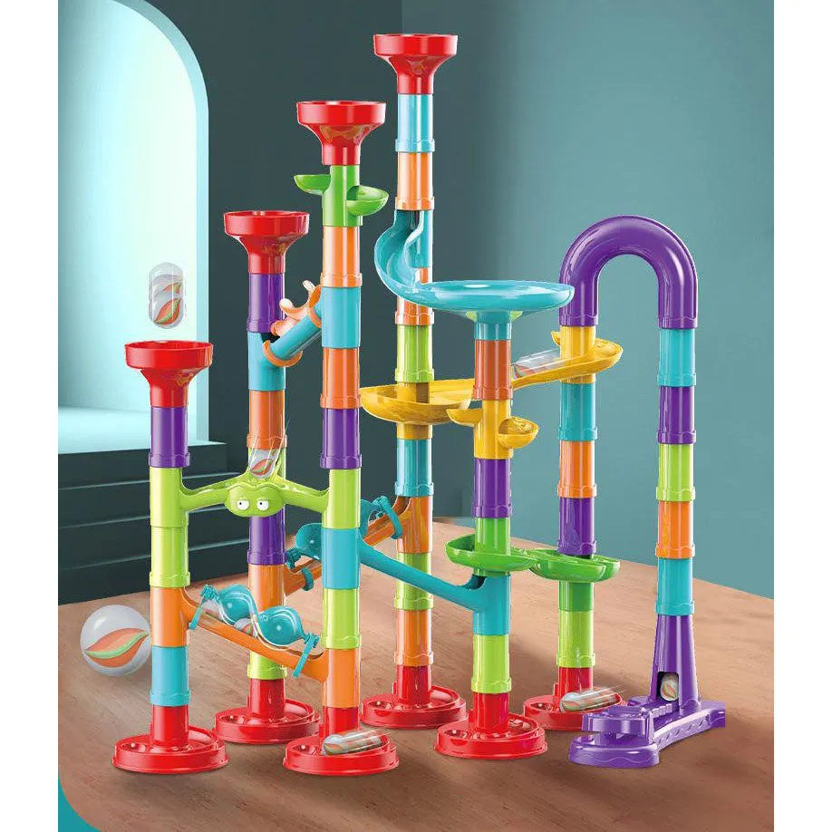 197Pcs Piece DIY Marble Run Race Set