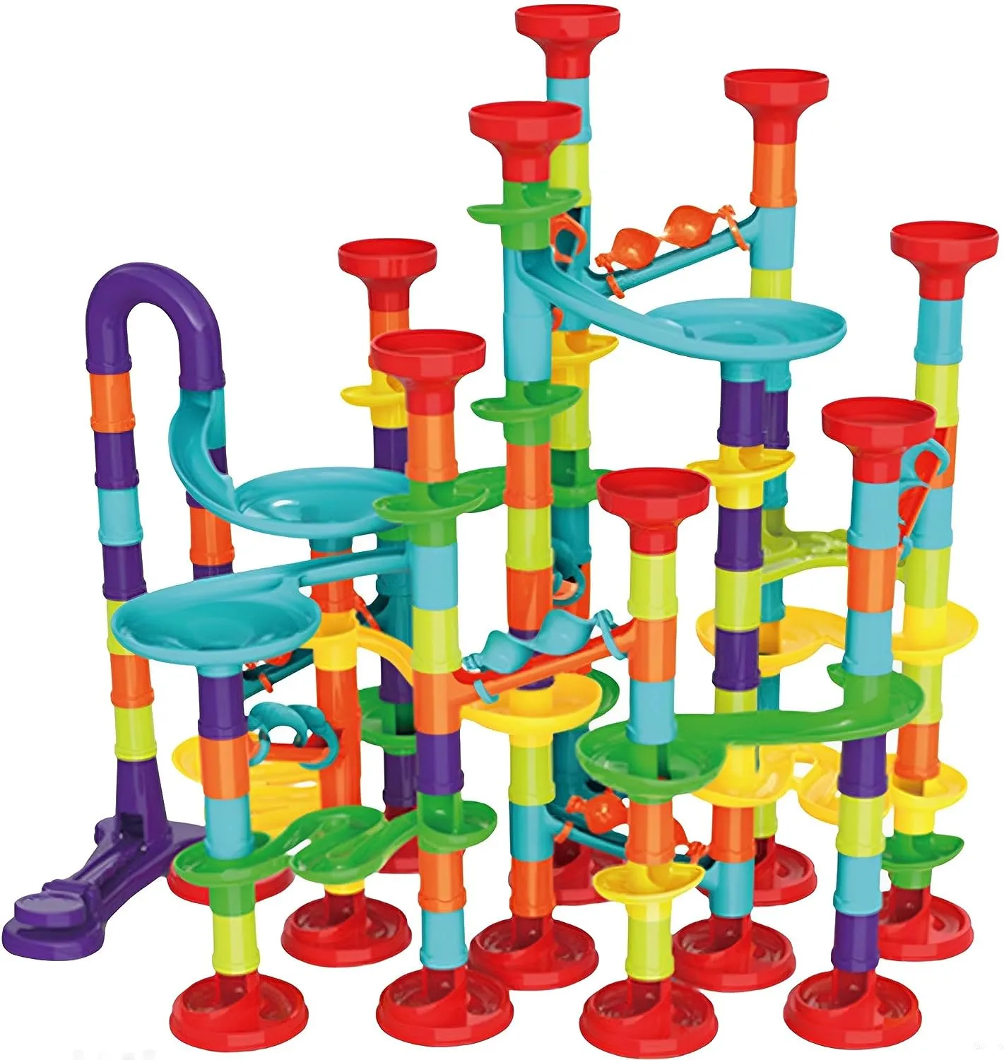 197Pcs Piece DIY Marble Run Race Set