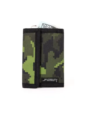 80's Wallet | Bi-Fold RFID |GREEN CAMO