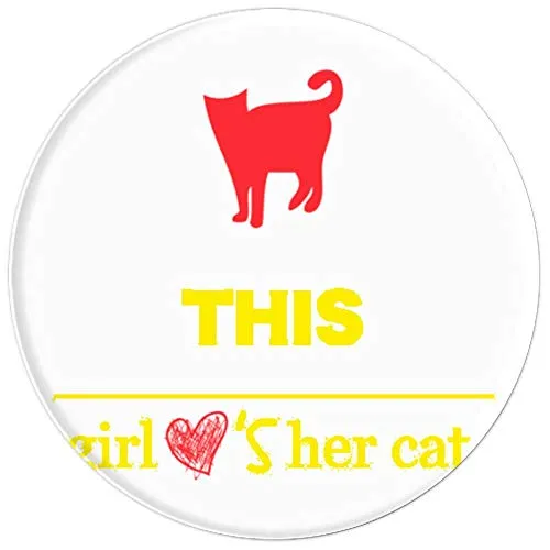 Amazon.com: This Girl Loves Her Cat! - PopSockets Grip and Stand for Phones and Tablets: Cell Phones & Accessories