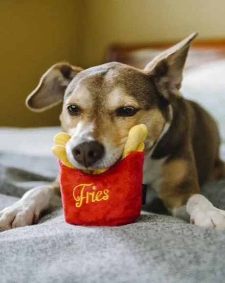 American Classic French Fries Plush Dog Toy