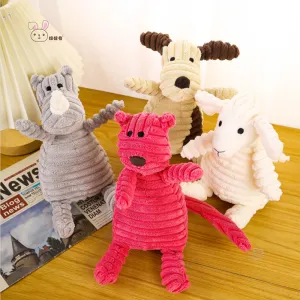 Animal Friends Bite-Resistant Dog Chew Toy with Squeaker