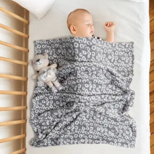 Baby Moo Bear Snuggle Buddy Soft Rattle and Plush Blanket Gift Toy Blanket - Grey