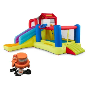 Banzai Outdoor Bounce House with Slide, Climbing Wall and 2 Sports Activities