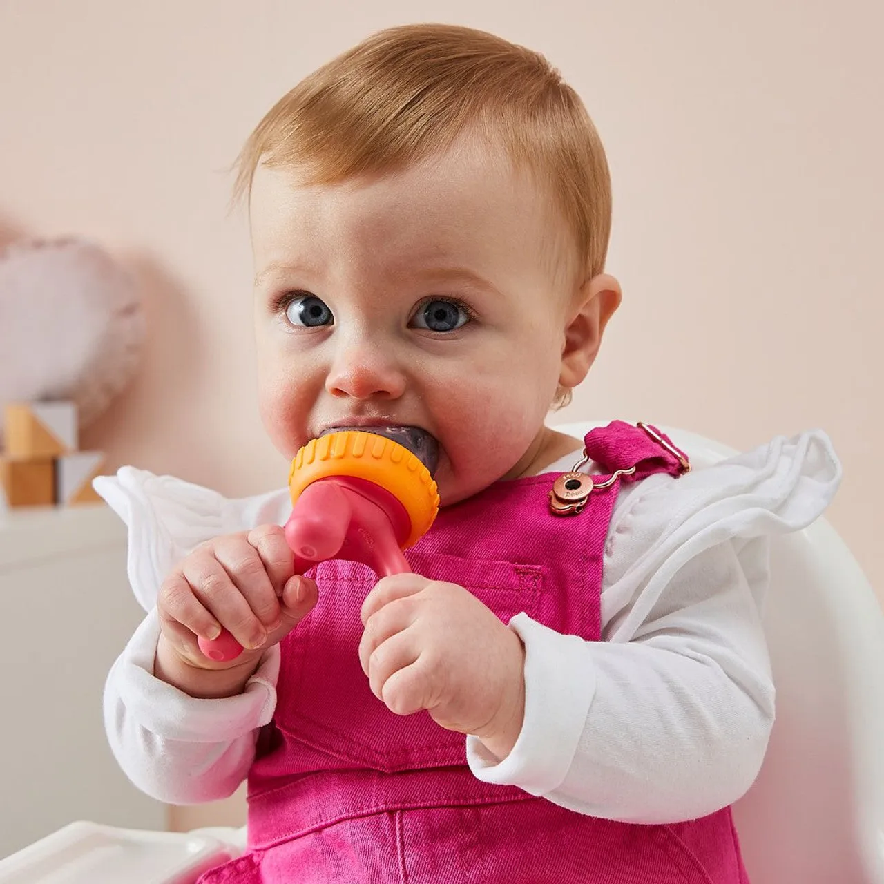 B.Box Silicone Fresh Food Feeder - Strawberry Shake