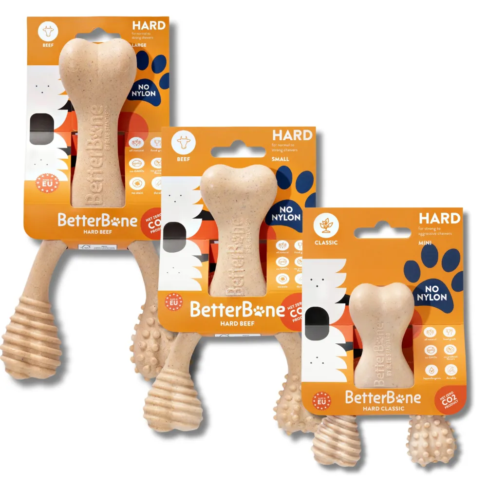 BetterBone Hard Density Beef Flavored Dental Chew Toy For Dogs