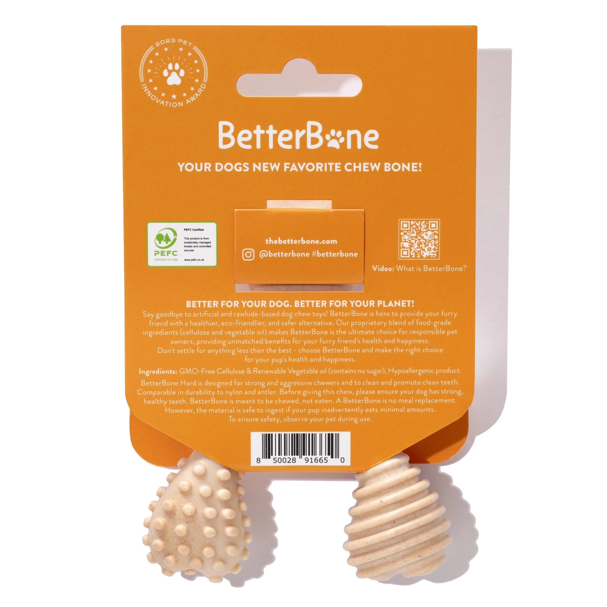 BetterBone Hard Density Beef Flavored Dental Chew Toy For Dogs