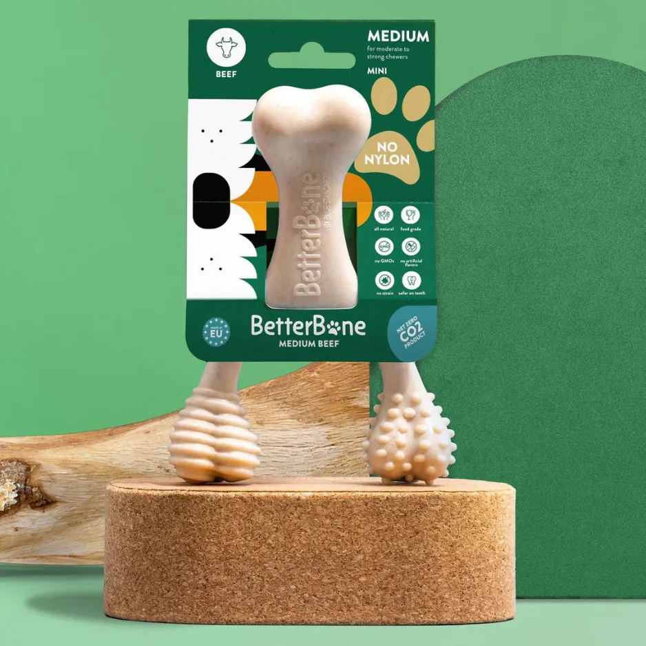 BetterBone Medium Density All-Natural Dog Toy Beef