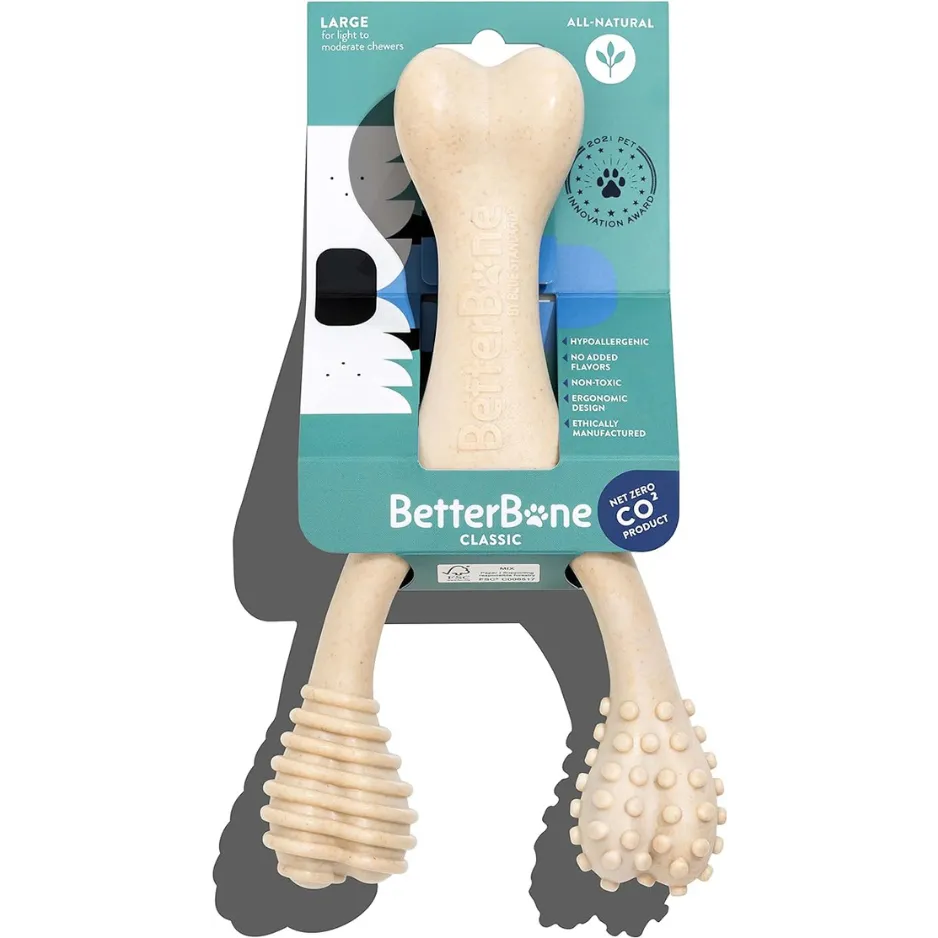 BetterBone Soft Density All-Natural Dog Toy Classic-Hypoallergenic