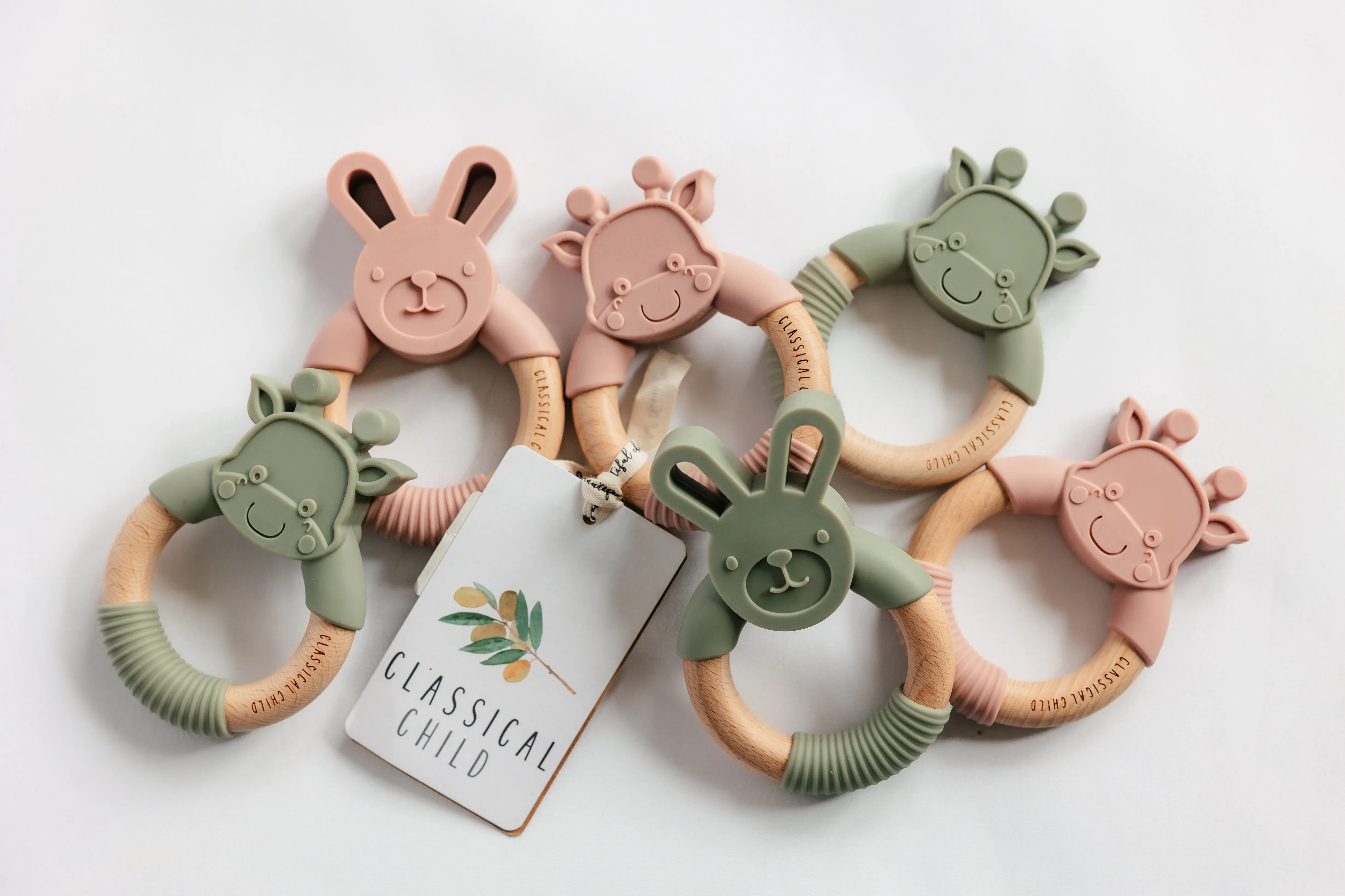 Blush Giraffe Teether