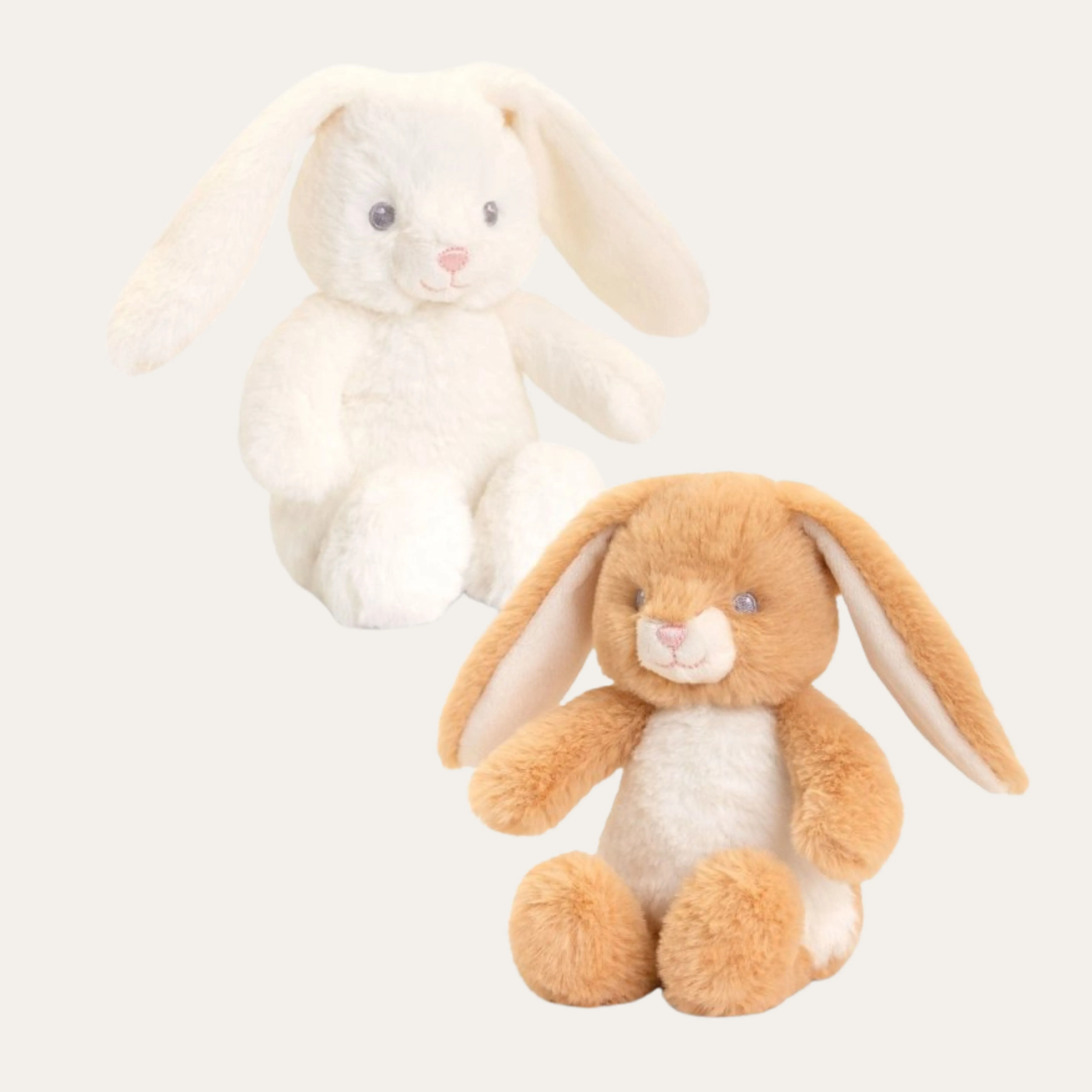 Bunny Rabbit Baby Toy (16cm) Brown or White Recycled