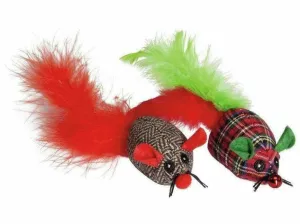 Cat toy - Christmas mouse (2pcs)