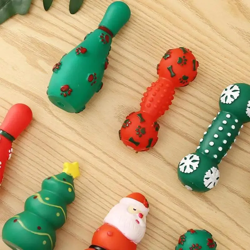 Christmas Dog Chew Toys Squeaky Fun