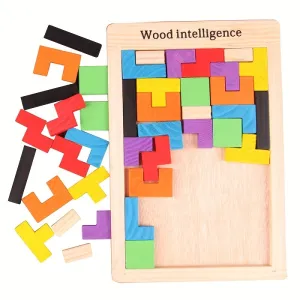 Colorful 3D Russian Blocks Toy Fun Brain Teasers for Kids