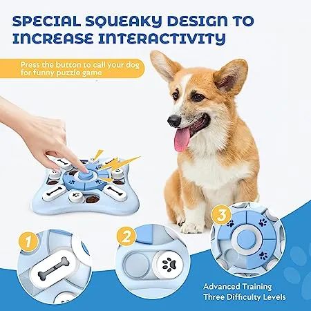 Dog Puzzle Toy ( Blue Square)