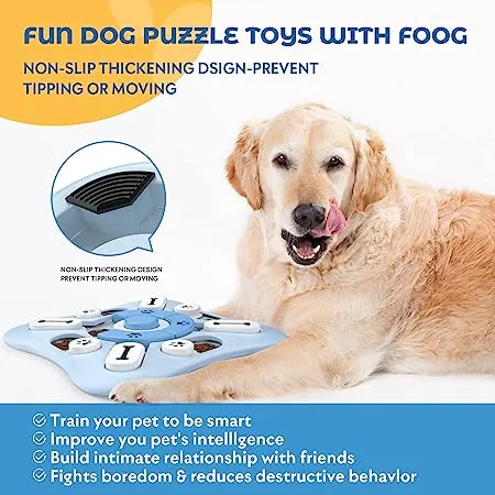 Dog Puzzle Toy ( Blue Square)