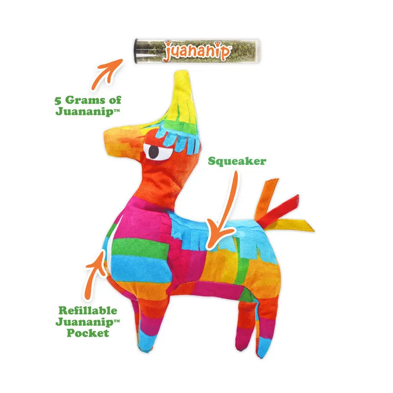 Doggijuana Refillable Juananip Llama Pinata Squeaky Plush