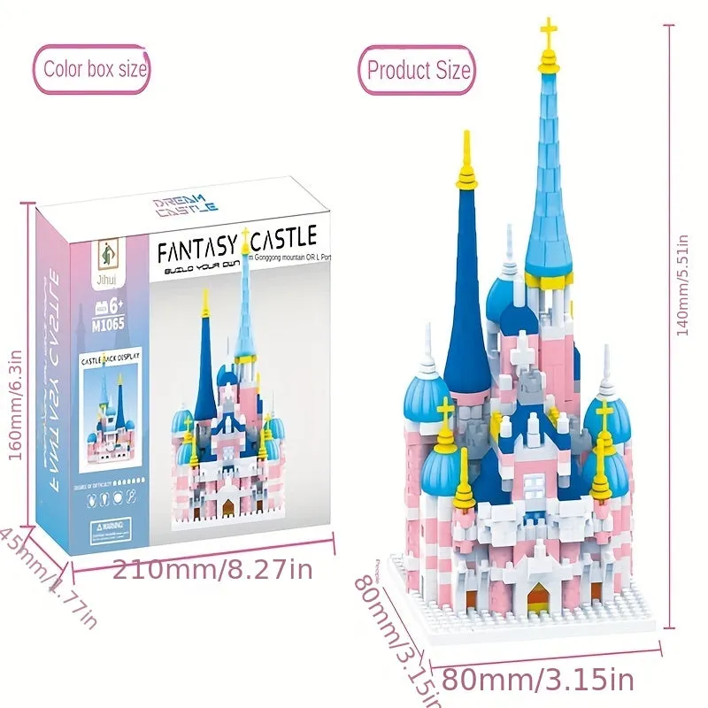 Dream Castle Puzzle Challenging Assembly Toy for Kids Birthday Gift