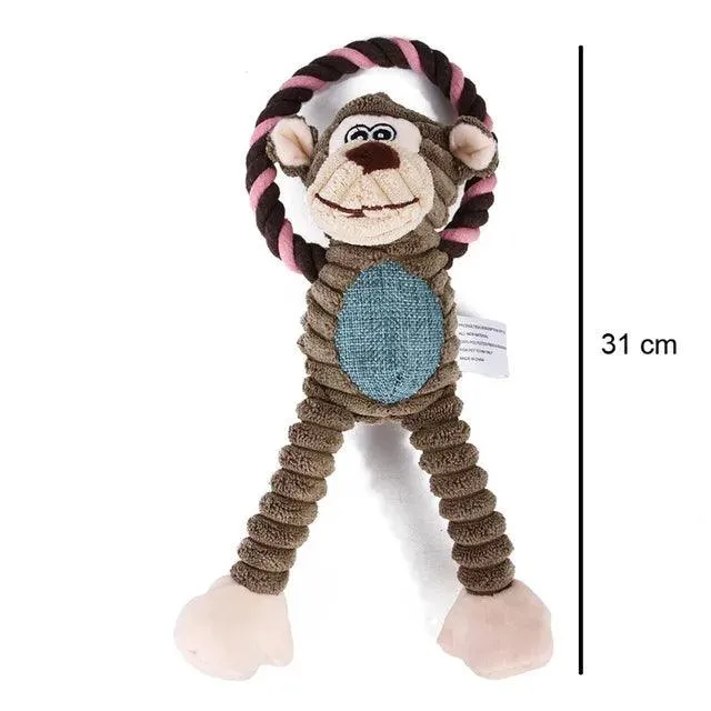 Durable Bite-Resistant Squeaky Dog Plush Toys