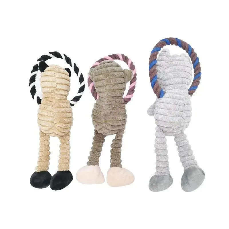 Durable Bite-Resistant Squeaky Dog Plush Toys