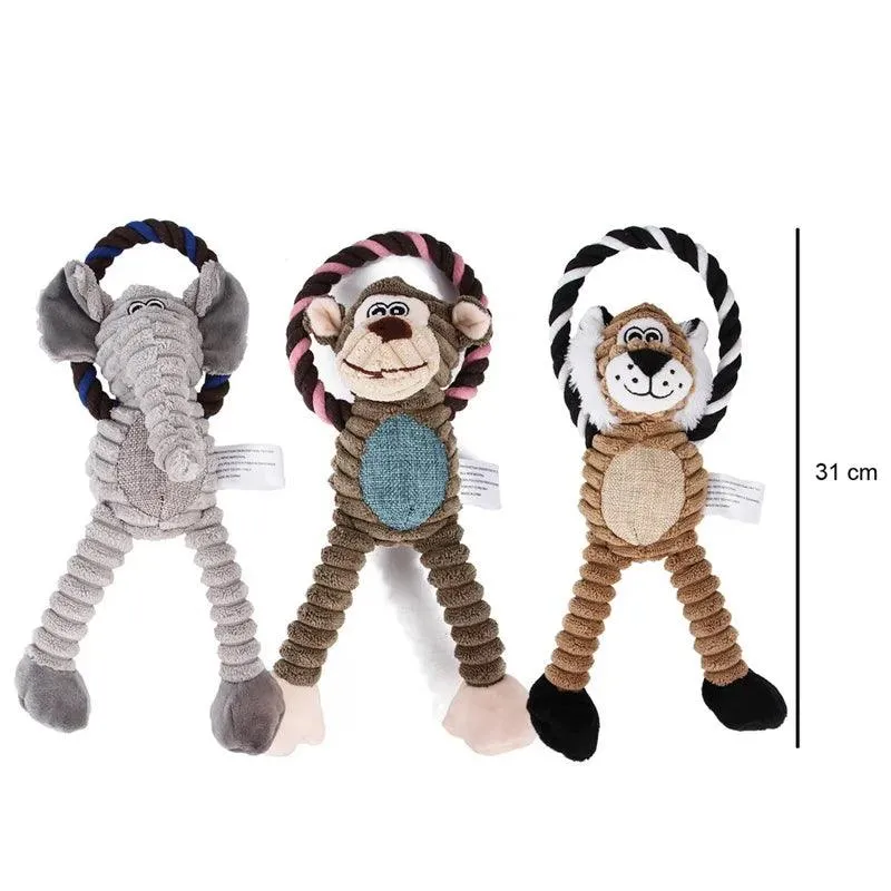 Durable Bite-Resistant Squeaky Dog Plush Toys