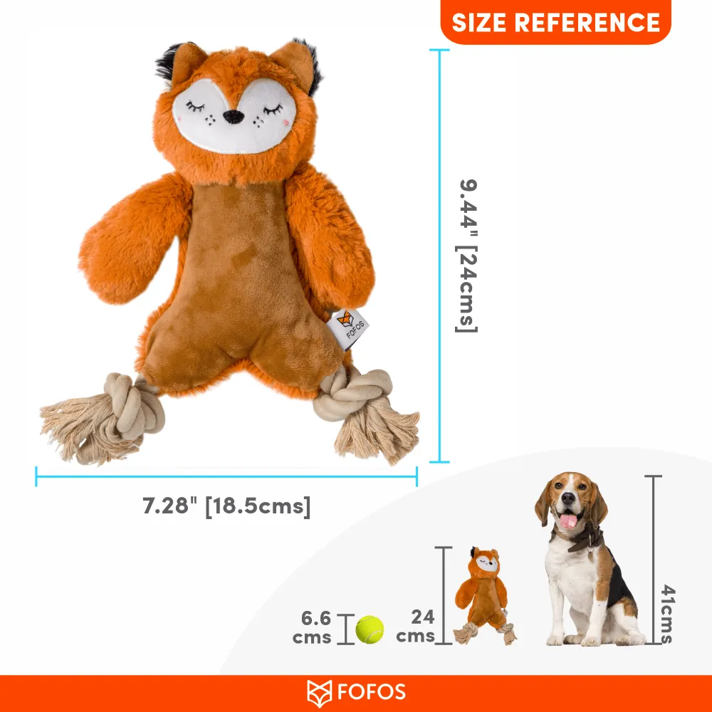 Fofos Ropeleg Plush Bear Toy for Dogs | For Medium Chewers