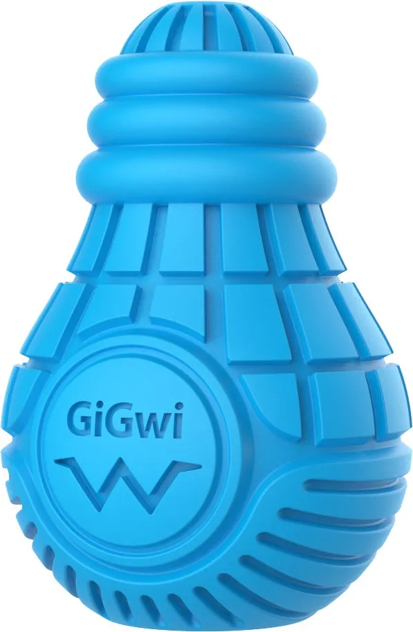 Small GiGwi Bulb Treat Dispenser Rubber Dog Toy with Optimized Title