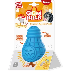 Small GiGwi Bulb Treat Dispenser Rubber Dog Toy with Optimized Title