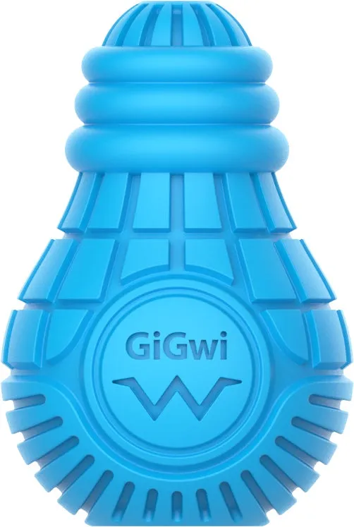 Small GiGwi Bulb Treat Dispenser Rubber Dog Toy with Optimized Title