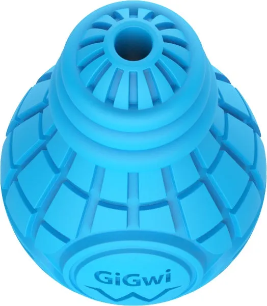 Small GiGwi Bulb Treat Dispenser Rubber Dog Toy with Optimized Title