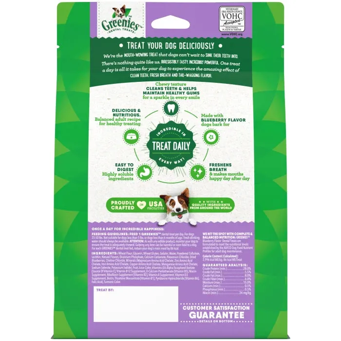 GREENIES Blueberry Regular Dental Treats, 12 Count