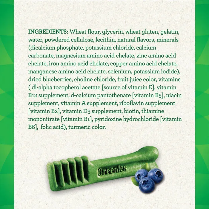 GREENIES Blueberry Regular Dental Treats, 12 Count