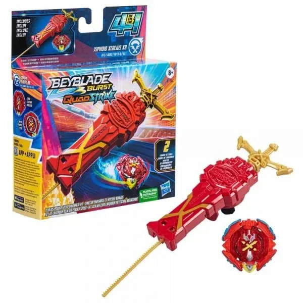 Hasbro Beyblade Burst QuadStrike Xcalius Power Speed Launcher Pack