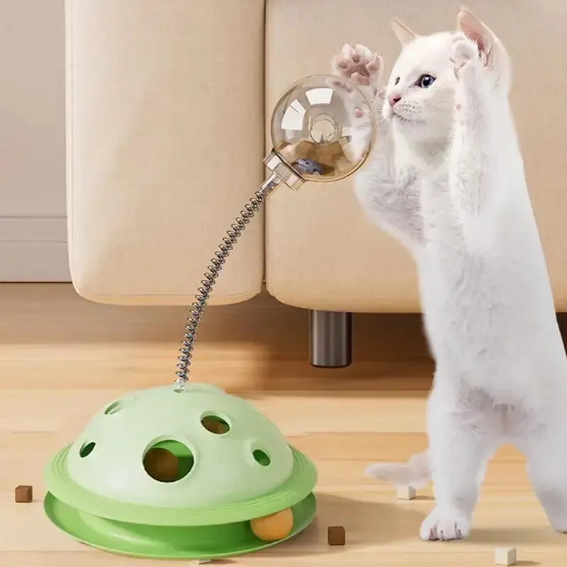 Interactive Cat Toy & Slow Feeder Ball