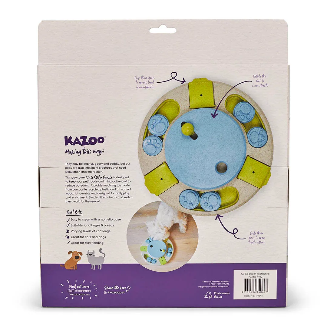 Kazoo Circle Slider Interactive Puzzle Play Dog Toy