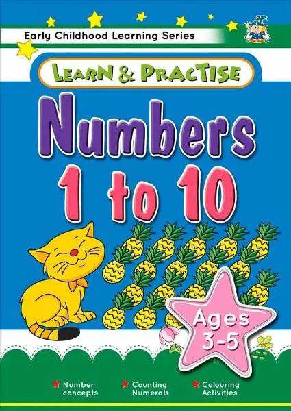 Learn And Practice Numbers 1 to 20 Book Ages 3-5