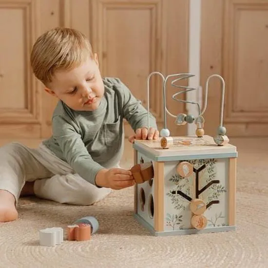 Little Dutch, Wooden Activity Cube, Forest Friends