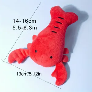 Lobster Design Plush Toy Engaging  Durable Chewing Fun for Dogs