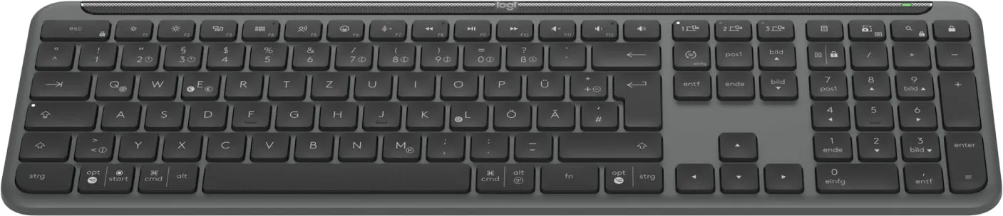 Logitech Signature Slim K950 - Keyboard - 100% Full Size - Qwertz - German - Graphite Input Device