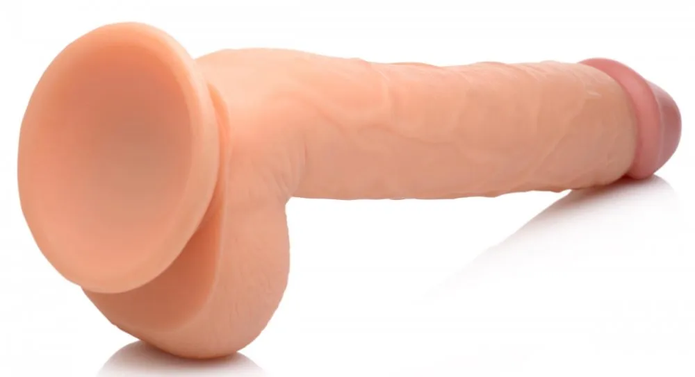 Long Logan 10 Inch Dildo with Balls