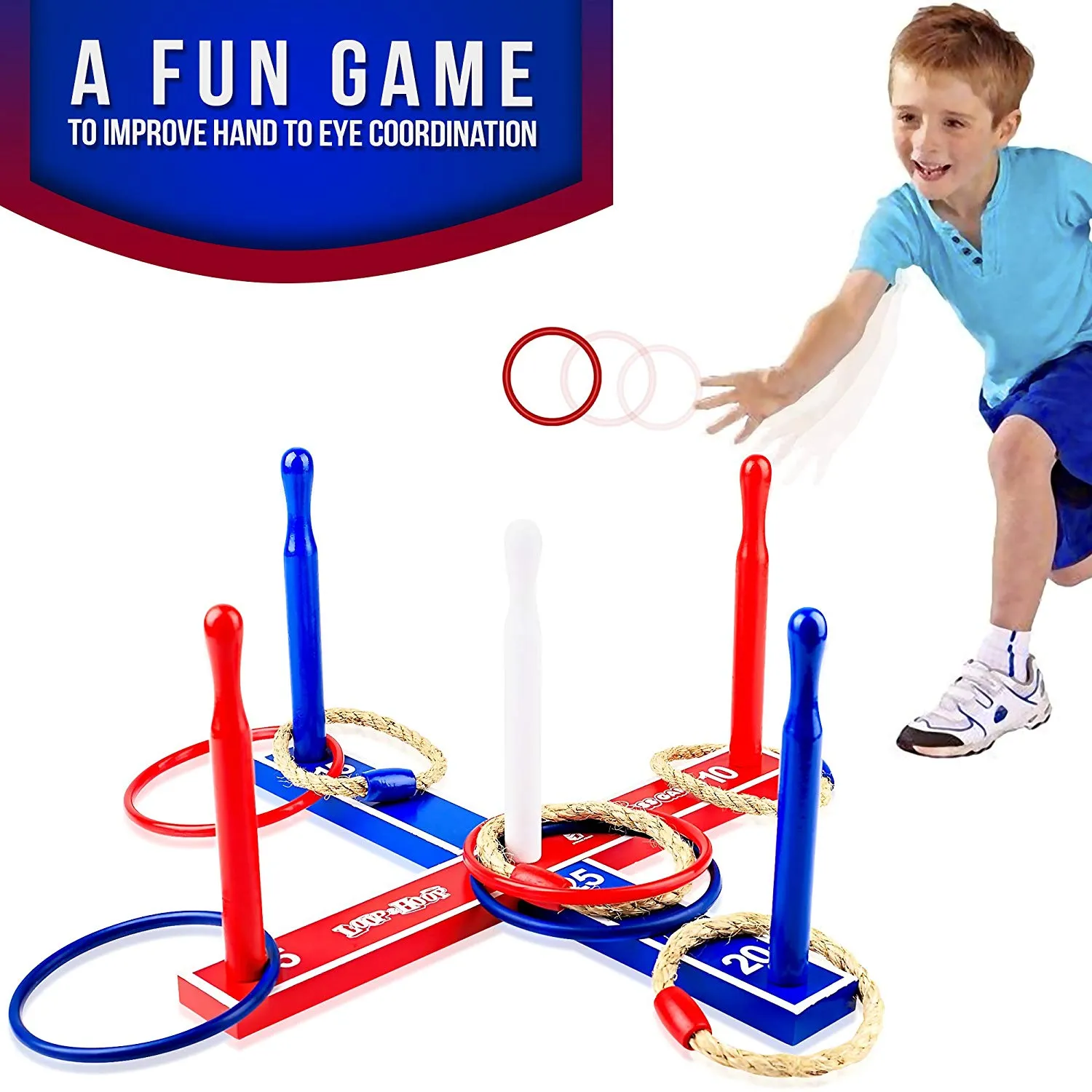 Loop & Hoop Ring Toss Game