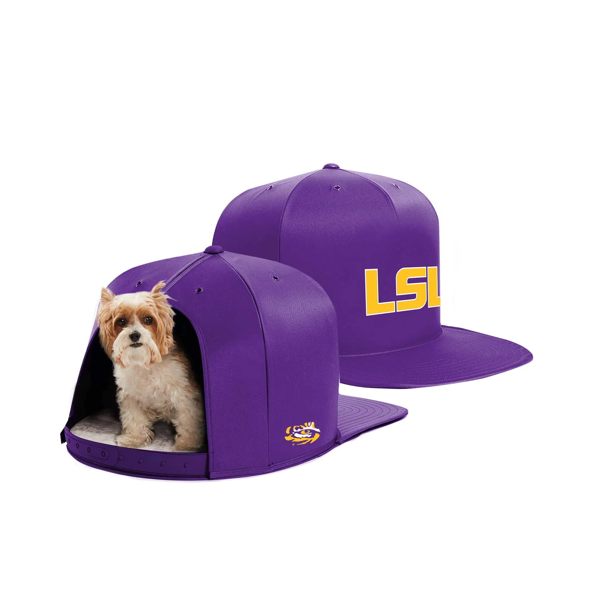 LOUISIANA STATE UNIVERSITY NAP CAP PREMIUM DOG BED