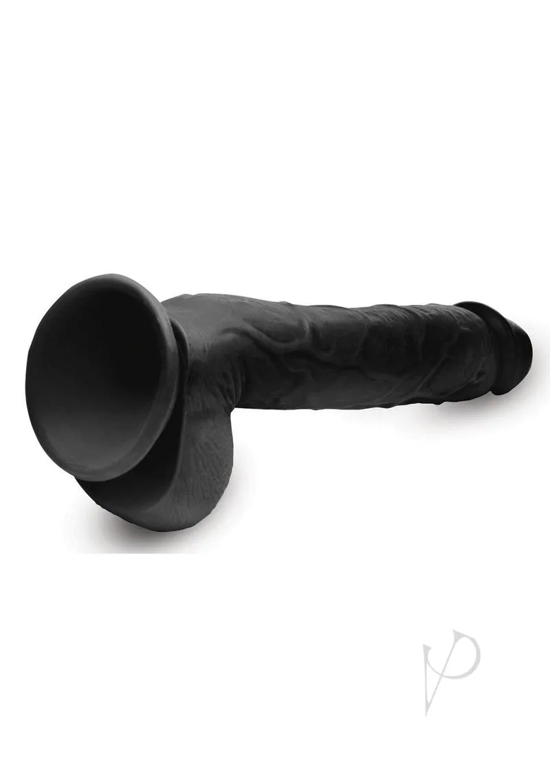 Mc Long Logan Dildo W/balls 10 Black