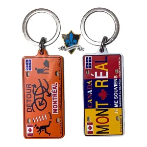 Montreal construction Metal Key Ring