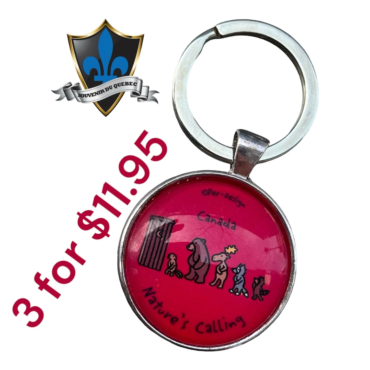 Montreal Metal Keychain 3 For $11.95