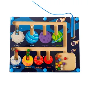 Planets-Colour Pairing Beads Magnet Maze