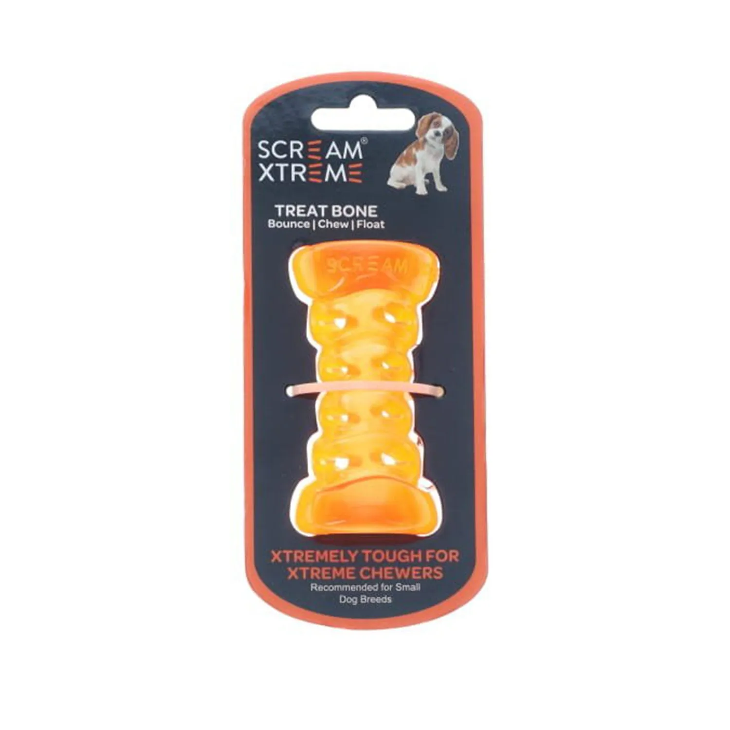 Scream Xtreme Treat Bone Dog Toy