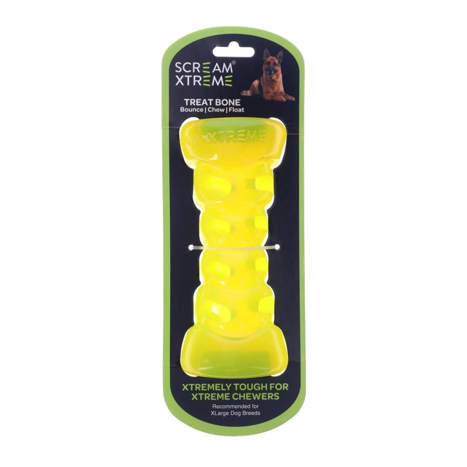 Scream Xtreme Treat Bone Dog Toy