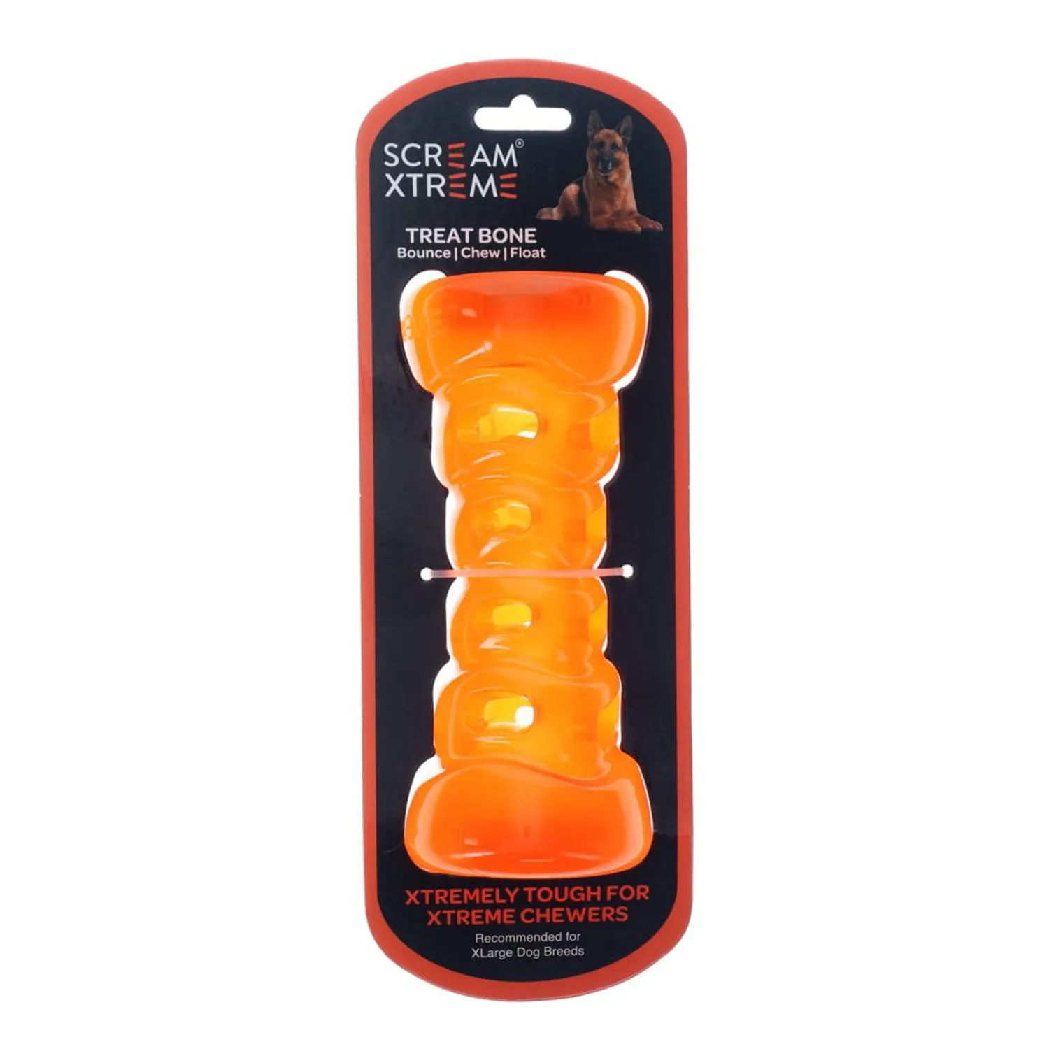 Scream Xtreme Treat Bone Dog Toy