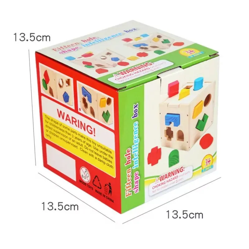 Shape Sorting Intelligence Box - 15 pieces